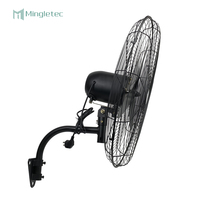 20 26 30 polegadas oscilante Industriais 4 velocidade do motor de cobre todo o metal Pendurado Parede montou o Ventilador de refrigeração melhor preço com CE