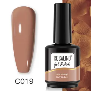 Rosalind Nail Art Supplies Oem Private Label Langdurige 15Ml Kleuren Gel Vernis Uv Lamp Losweken Gel Nail polish Voor Groothandel