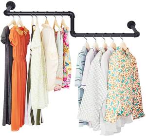 Perchero Industrial <span class=keywords><strong>de</strong></span> Tubos, Percheros <span class=keywords><strong>de</strong></span> Pared <span class=keywords><strong>para</strong></span> Colgar <span class=keywords><strong>Ropa</strong></span>, Lavandería - Product Image 3