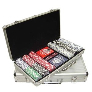 Ensemble de Poker de meilleure qualité, étui à jetons en aluminium avec <span class=keywords><strong>2022</strong></span> jetons et carte à jouer, nouveau Design 300 - Product Image 6