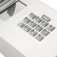 Téléphone de prison robuste en acier inoxydable avec cordon, directement de l'usine, avec écran LCD et indice de protection IP56, téléphone d'urgence IP