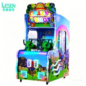 Macchina Arcade Sparatutto ad Acqua per 2 Giocatori Crazy Shot, Gioco Sparatutto a Moneta per Bambini con LED per Locali Commerciali Indoor - Product Image 3
