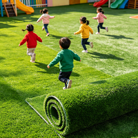 Gazon synthétique, gazon artificiel, pelouse de football, terrain de putting, tapis de sport en latex pour jardin, diverses couleurs et matériaux