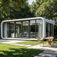 Cabane de luxe Apple de 20 pieds, maisonnette au design moderne, certifiée AS Classe 1a, bureau modulaire préfabriqué, studio de jardin AU