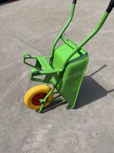 Brouette en métal pour travaux de construction, avec roue en caoutchouc extra profonde Artco, capacité de charge 150 kg, 60 L, pour l'Indonésie - Product Image 3