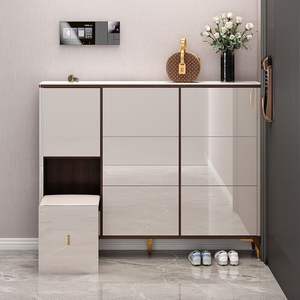 大きな北欧リビングルーム靴ラック入り口廊下キャビネット大容量パーティション収納チップ靴キャビネットモダン - Product Image 2