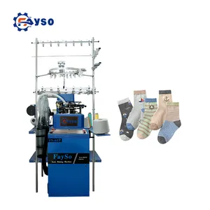 Fayso Brand High speed computerized plain sock knitting machine cheap price