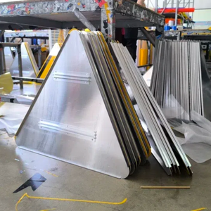 Kit de Señales Reflectantes para Cruce de Trabajadores y Reducción de Velocidad, Señal Triangular de Advertencia + Placa Rectangular de Reducción de Velocidad - Product Image 2