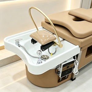 Système de spa capillaire japonais de luxe, lit professionnel pour le lavage des cheveux, lit de shampoing, lit de massage thaïlandais pour le lavage des cheveux - Product Image 6