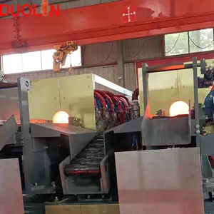 1250KW IGBT High Efficiency Two Furnace 80-160 mm Dia Bar Induction Heating For Billet Preheating For Forging