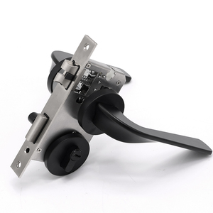 Thiết kế mới phong cách Châu Âu nhôm đen từ hệ thống im lặng lockset LEVER xử lý phòng ngủ khóa cửa - Product Image 4