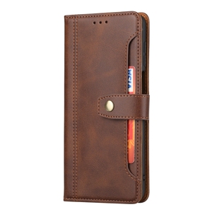 Grandi Vendite di Custodia In Pelle Per <span class=keywords><strong>Xiaomi</strong></span> Redmi Nota <span class=keywords><strong>9</strong></span> <span class=keywords><strong>Pro</strong></span>/Nota 9S Vitello Texture Doppio Fold Chiusura Orizzontale di vibrazione - Product Image 4