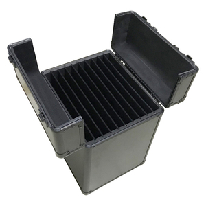 Factory Price OEM <strong>Heavy</strong> <strong>Duty</strong> Anti-Shock Lockable Hard Aluminium <strong>Tool</strong> <strong>Box</strong> Flight Case with Removable Dividers and <strong>Wheels</strong> - Product Image 3
