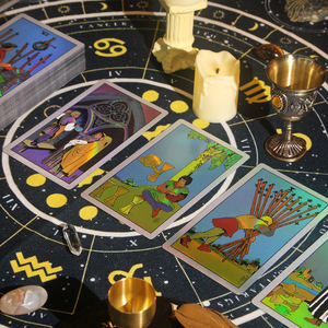 Trò chơi sang trọng thẻ vàng lá & bạc long lanh <span class=keywords><strong>Laser</strong></span> in Tarot nhựa PET vật liệu chống thấm nước bền và lâu dài - Product Image 5