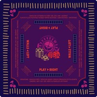 Tapis de Mahjong Américain Floral Mandala Rose en Caoutchouc Naturel Antidérapant Silencieux, Tapis de Jeu Personnalisé avec Sac de Rangement