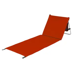 Стул для газона с сублимационной подушкой, откидной металлический портативный стул для отдыха на пляже и кемпинга для детей