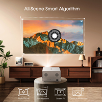Proyector Inteligente CRE U1 LED con Google TV, 4K UHD, Wi-Fi, Aplicaciones de Streaming Integradas, 8000 Lúmenes, Sonido Estéreo HIFI