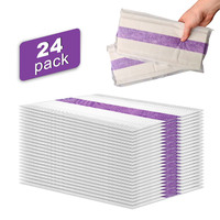 Recharge de tampon de serpillière microfibre plate et pulvérisatrice, jetable, pour le nettoyage des sols durs, des poussières et des cheveux