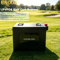 Expédition rapide depuis l'entrepôt CN : Batterie lithium 51.2V 105Ah pour voiturette de golf, prix usine de gros, LiFePO4 avec chargeur et application Bluetooth