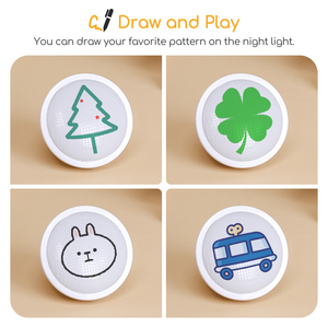 Aigostar 2-Pack luce notturna a LED per bambini 3 temperatura colore con sensore di luce per cameretta bambini stanza dei giochi - Product Image 4