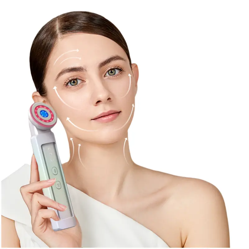 Instrumento de beleza RF EMS para uso doméstico de alta qualidade, mini LED, fóton, máquina de apertar a pele, massageador facial, cuidados com a beleza