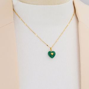 Collares con Colgante de Corazón Modernos 2026, Joyería Minimalista Hipoalergénica de Acero Inoxidable 316L con Baño de Oro PVD de 18k para Mujer - Product Image 4