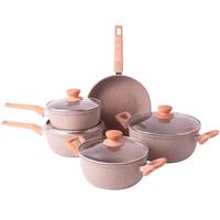 Ensembles de casseroles et de poêles Vente en gros Marmite de cuisson pour la maison Avec poêle antiadhésive Et casserole Batterie de cuisine antiadhésive