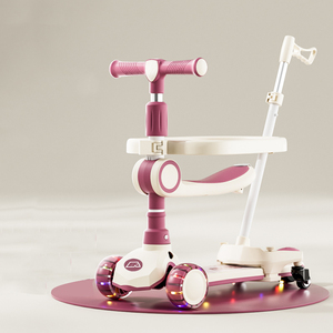 Trottinettes multifonctions 6 en 1 pour enfants avec guidon réglable et siège amovible, pour garçons et filles, pour l'extérieur - Product Image 4