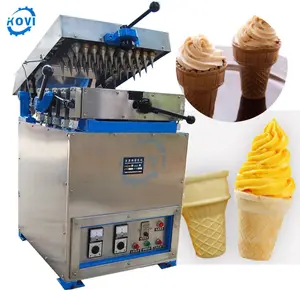 Máquina de fabricación de obleas de cono de helado Glace, manga de cono de papel de helado, sombrilla, a Cornet de Glace