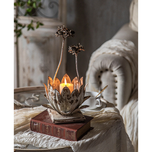 Wedding Props Retro <strong>White</strong> <strong>Candlestick</strong> Wedding Hotel Decorative Flower Decoration <strong>Candlestick</strong> - Product Image 1