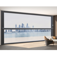 Ventana Inteligente con Elevación Eléctrica Automática, Ventana Corredera Vertical con Persianas, Ventana de Vidrio Inteligente Resistente a Huracanes para Viviendas y Apartamentos