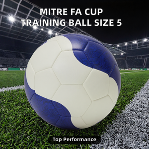 Pour l'entraînement au football de la FA Cup |   Ballon d'entraînement haute performance |   Conception en mousse extra durable 0,43 kg Blanc/Bleu/Rouge 5 UK - Product Image 2