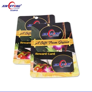 Customized Magnetic PVC Gift Card with Paper Card Carrier