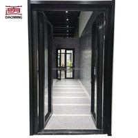 Porte en alliage d'aluminium à pont thermique de norme européenne avec technologie d'isolation thermique pour villa et appartement