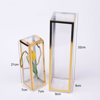Fabricants chinois, vente en gros directe d'usine, emballages en PET, prix bas, boîtes cadeaux en plastique transparentes avec poignées simples