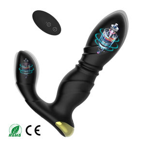 中国ソフトシリコン男性用前立腺マッサージャー,Dildoワイヤレスリモコンアナルプラグとアナルビーズボディ用 - Product Image 1