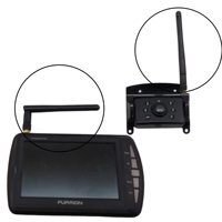 Antenne WiFi double bande 2,4 GHz 5 GHz MIMO en ABS noir Furrion pour caméra de recul de camping-car, améliore la connectivité du signal sans fil 2-3 dBi
