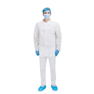 Uniforme non tissé <span class=keywords><strong>jetable</strong></span> de veste de <span class=keywords><strong>laboratoire</strong></span> de chemisier de <span class=keywords><strong>laboratoire</strong></span> d'hôpital - Product Image 6