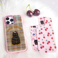 Coque de téléphone à panneau arrière magnétique remplaçable pour Iphone17/17pro/17promax/17air avec le chat doré