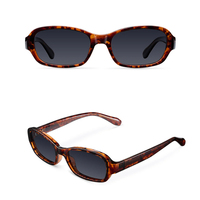 Gafas de Sol Vintage Lbashades CP+PC con Protección UV400, Gafas de Sol Rectangulares Pequeñas de Base Biológica, Gafas Clásicas de Alta Calidad para Hombre y Mujer