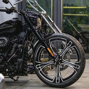 Diseño <span class=keywords><strong>de</strong></span> Motocicleta Harley Davidson Personalizado, Apto para Llantas <span class=keywords><strong>de</strong></span> Motocicleta Fat Boy <span class=keywords><strong>de</strong></span> 21 Pulgadas, Llantas <span class=keywords><strong>de</strong></span> Aluminio Modificadas - Product Image 4