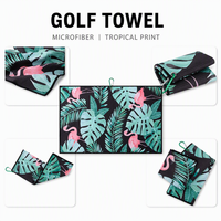 Serviette de golf en microfibre PRIMUS GOLF, serviette de golf personnalisée à motif gaufré, serviette de golf personnalisée par sublimation