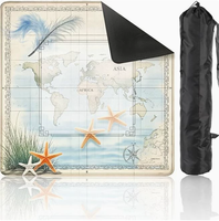 Tapis de Mahjong Portable de Luxe Moderne Gedgan, en Diatomite Antidérapant, Réduction du Bruit, Écologique, Durable, Résistant à l'Eau, Table de Poker