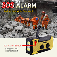Radio de Emergencia Recargable de Alto Volumen con Batería de 5000mAh y Plástico ABS para Kit de Supervivencia