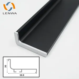 Экструзионная фабрика Lenwa, высококачественный алюминиевый профиль голы для кухонного шкафа с полным набором аксессуаров
