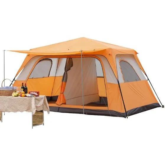 Splicing Tent Slapen Tent Hoge Kwaliteit Pu Canvas Waterdichte Camping Tent Camouflage Outdoor Apparatuur 4x4
