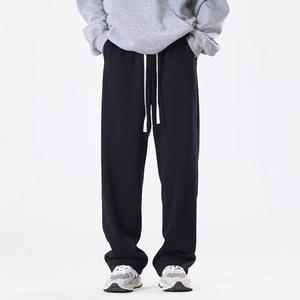 Pantalon de survêtement décontracté pour homme, style américain, drapé, brodé, coupe ample, jambe large, long - Product Image 3