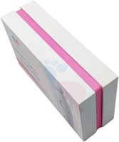Boîte élégante pour gadgets de beauté, écologique, en carton rigide carré, impression quadricolore, estampage à chaud, gaufrage, électronique grand public