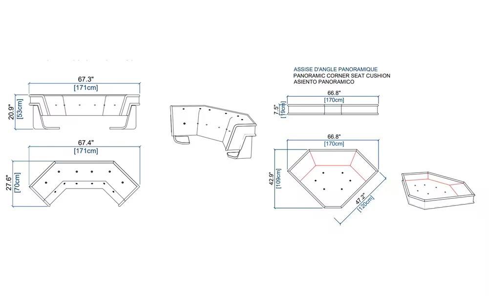 Style 5&nbsp;: 120*120*53CM