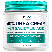 Crème Quotidienne pour les Pieds à Marque Blanche 40% Urée 2% Acide Salicylique avec Céramides Acide Hyaluronique Aloe pour Peaux Sèches et Rugueuses 122 g